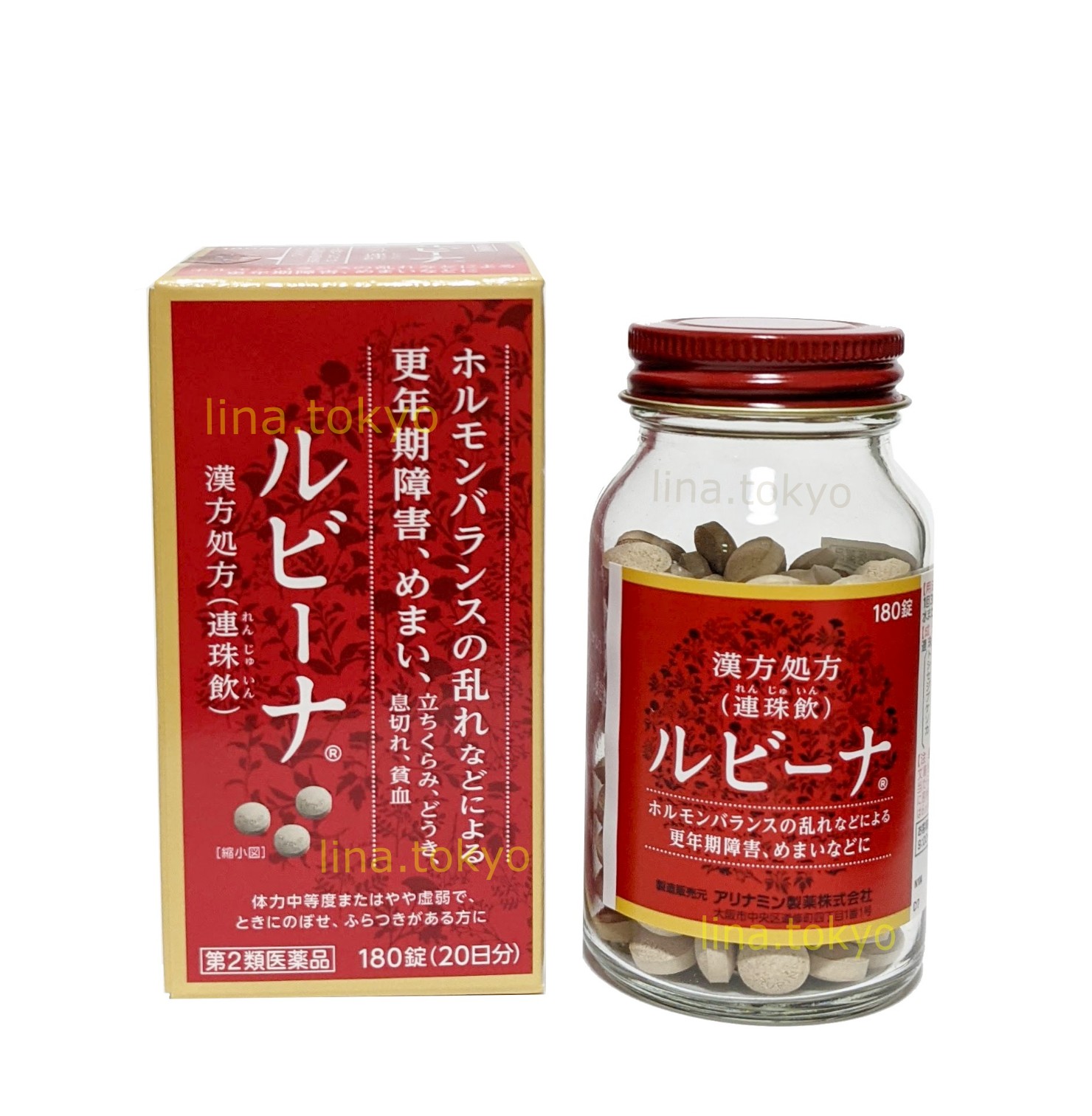 Thuốc bổ máu Nhật Bản Rubina 180 viên chiết xuất từ thảo dược cải thiện tình trạng thiếu máu, chóng mặt, cải thiện lưu thông máu và làm ấm cơ thể (H4017)(Miễn phí giao hàng)